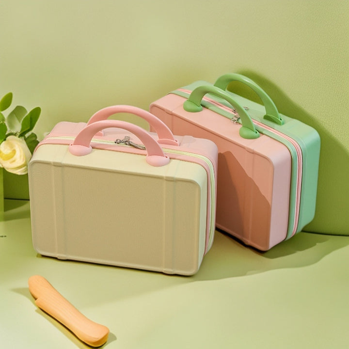 compact hard-shell cosmetic and travel vanity case with dual top handles Bowlift