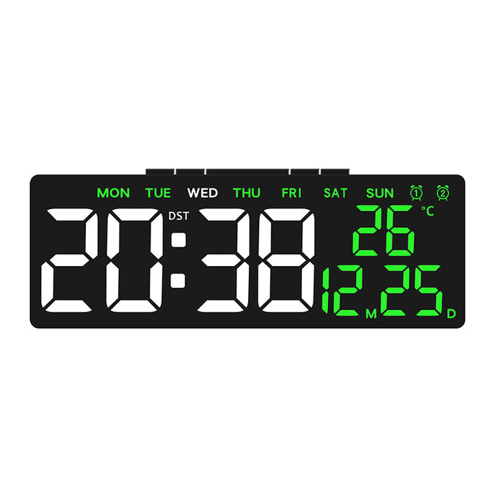 Digital Multi-Function Alarm Clock with Temperature and Day of the Week Display Bowlift