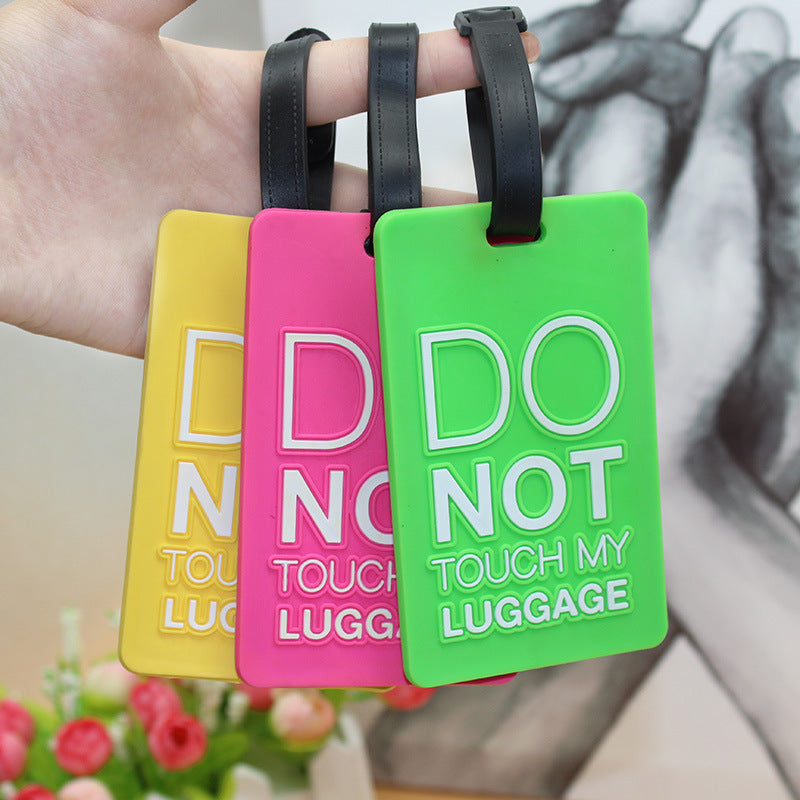Unisex Luggage Tag with Safety Message Bowlift