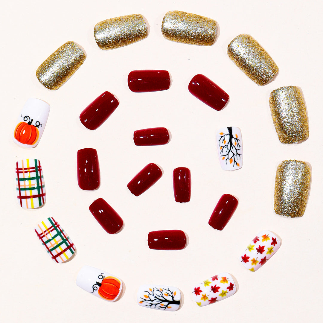 Seasonal Thanksgiving Nail Art Bowlift