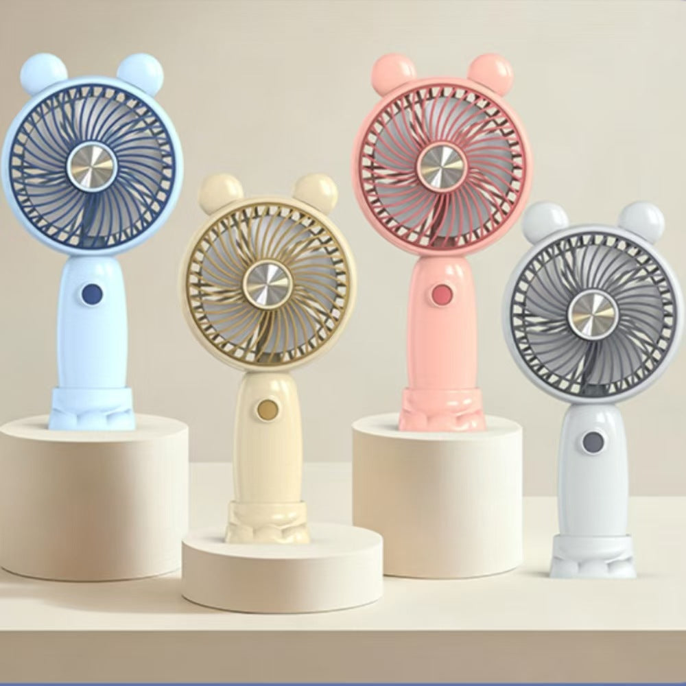 Ladies Portable Mini Fan with Cute Animal Design Bowlift