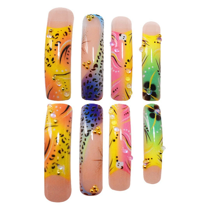 Colorful Artistic Nail Enhancements Bowlift