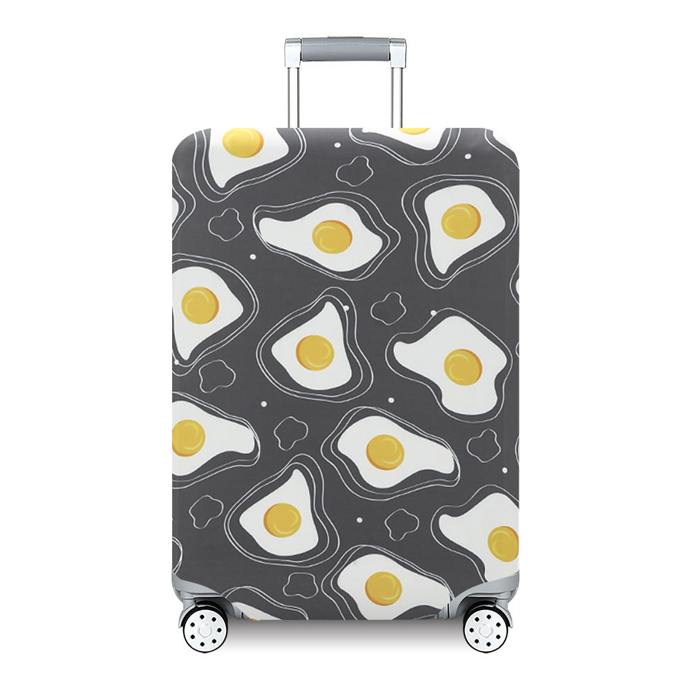 Women's Hard Shell Suitcase with Exotic Plant Pattern Bowlift