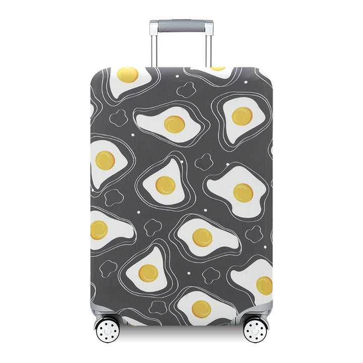 Women's Hard Shell Suitcase with Exotic Plant Pattern Bowlift