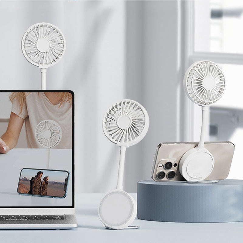 Women's Portable Phone Fan with Magnetic Closure Bowlift