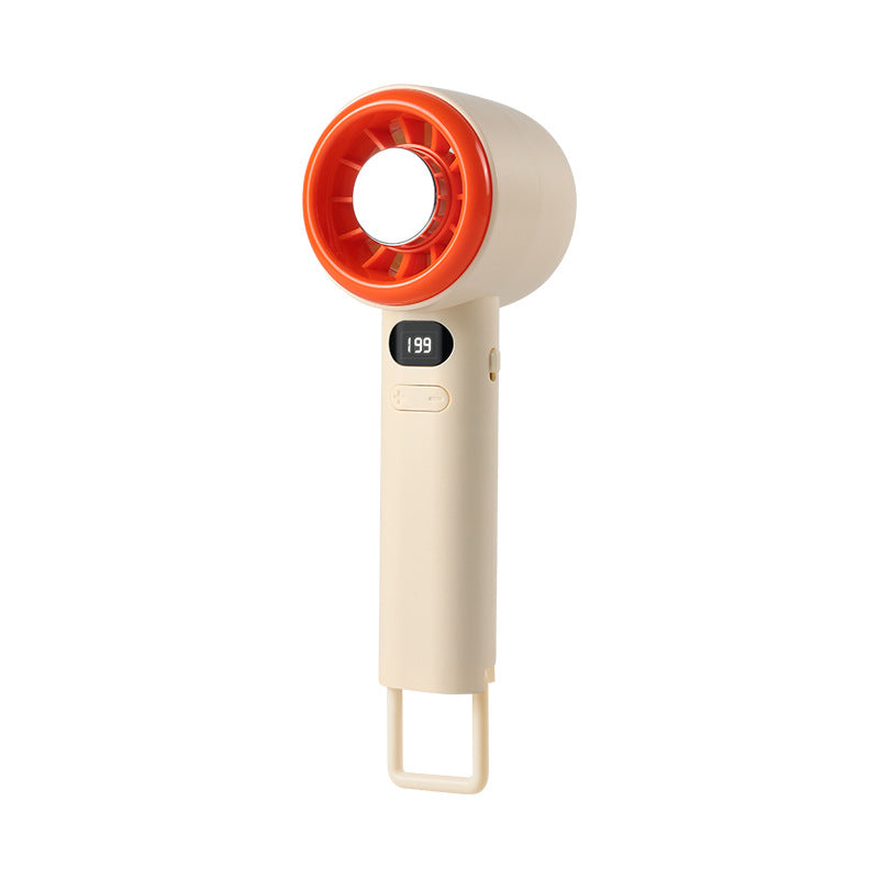 Women's compact handheld fan with LCD display Bowlift
