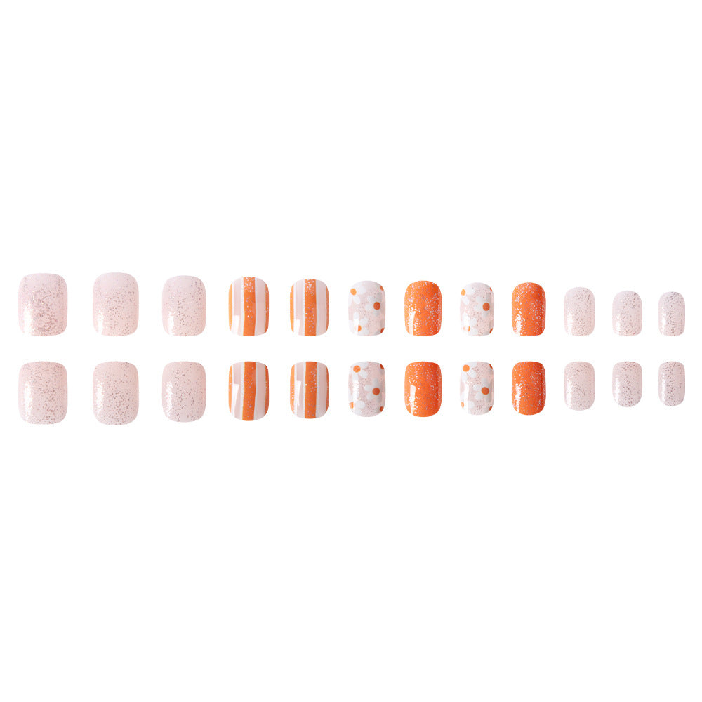 Artistic Glitter Press-On Nail Set Bowlift