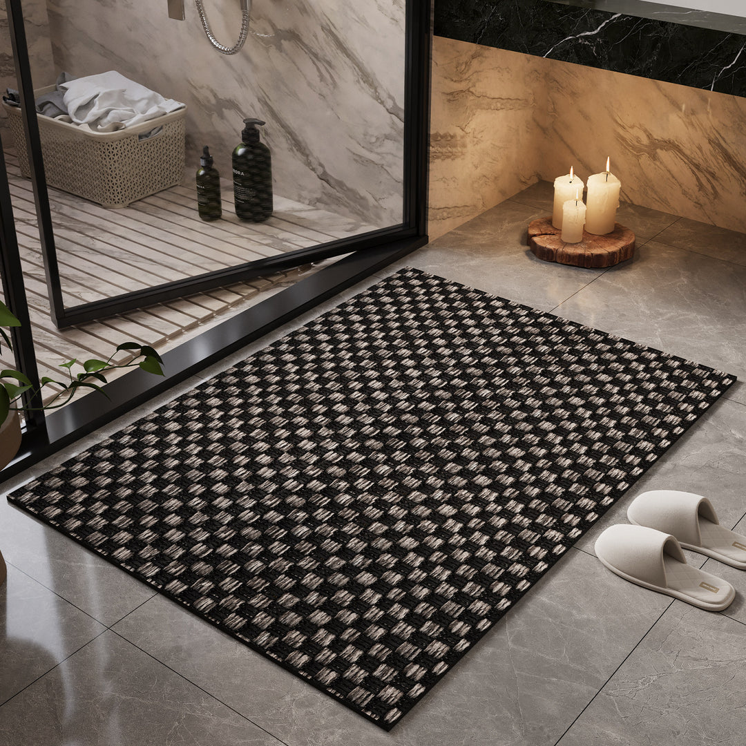 Natural Fiber Bath Mat Bowlift