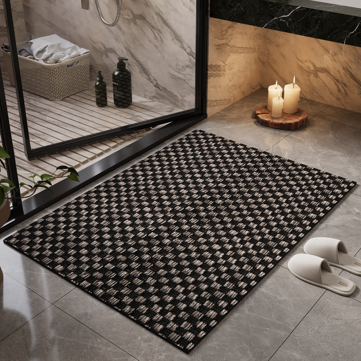 Natural Fiber Bath Mat Bowlift