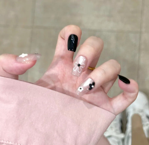 Artistic Floral and Minimalist Press-On Nails Bowlift