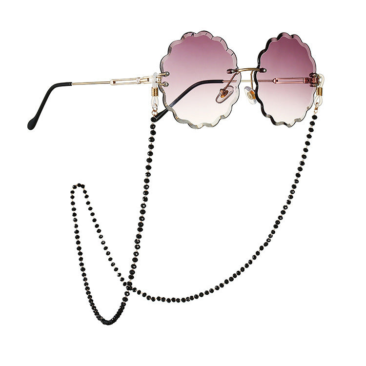 Pearl glasses chain with crystalline shine Bowlift