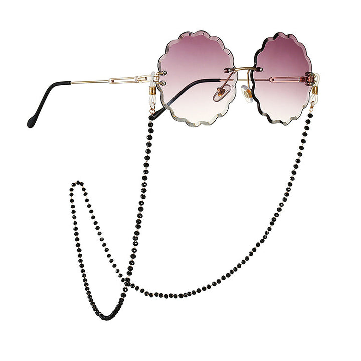 Pearl glasses chain with crystalline shine Bowlift