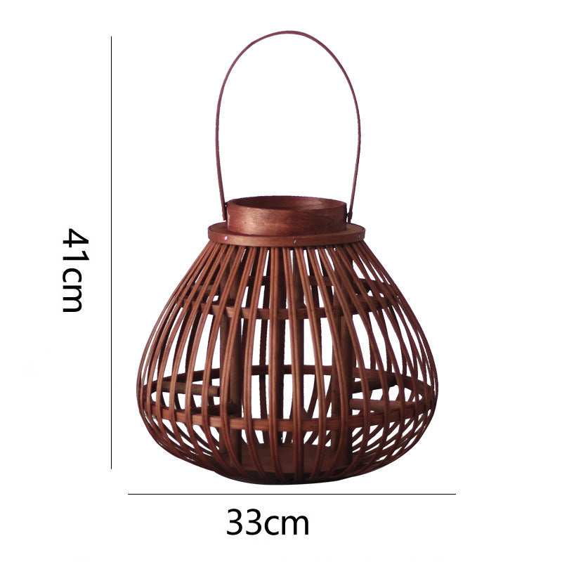 Natural Rattan Lantern Bowlift