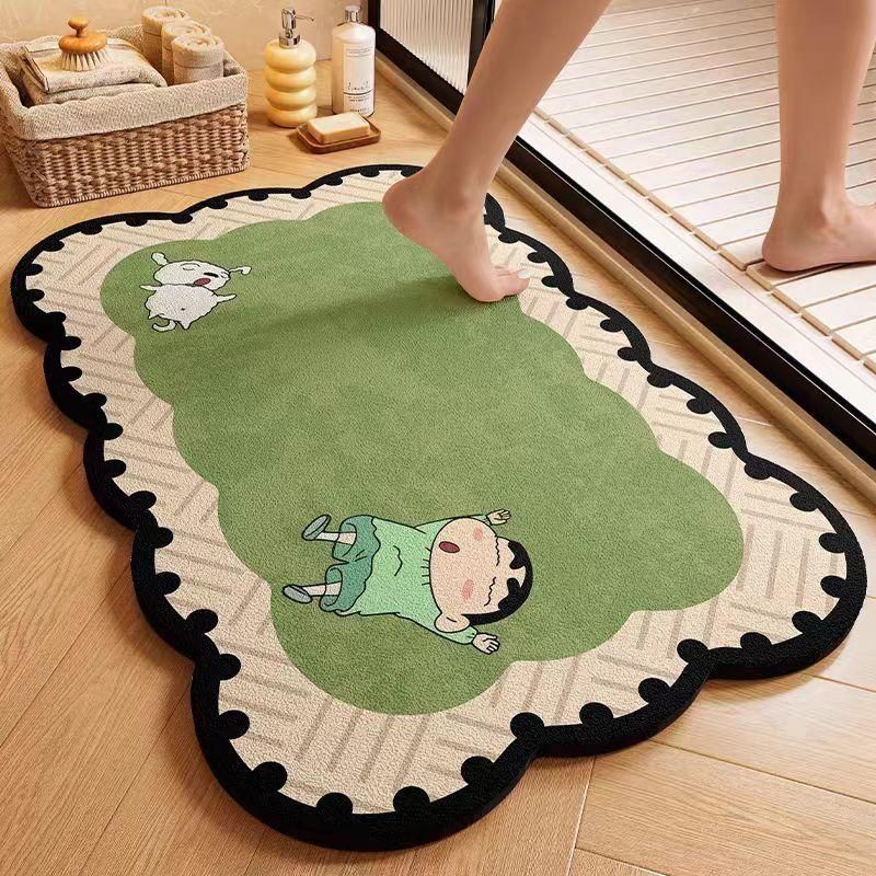 Cute Animal-Themed Plush Bath Mat