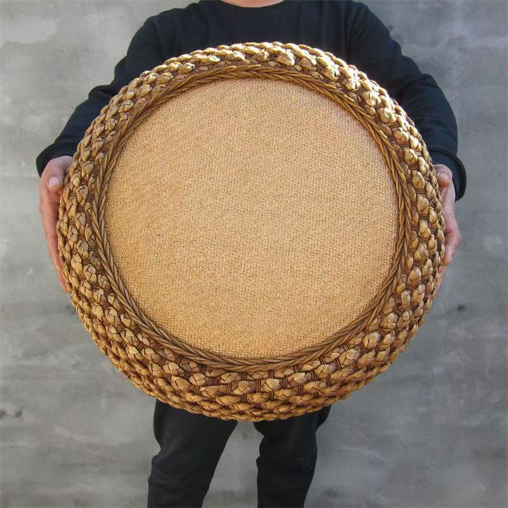 Handcrafted Braided Seat Pouf Bowlift
