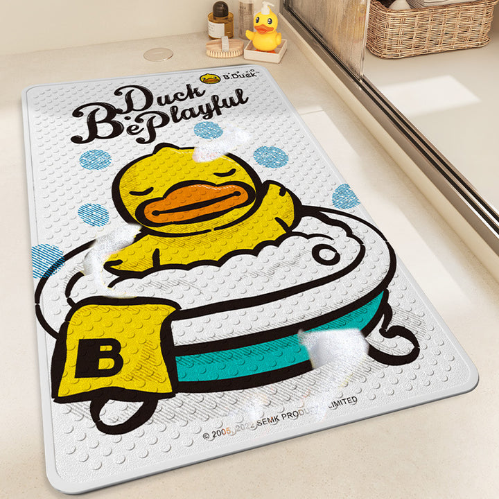 Playful Cartoon Shower Mat Bowlift