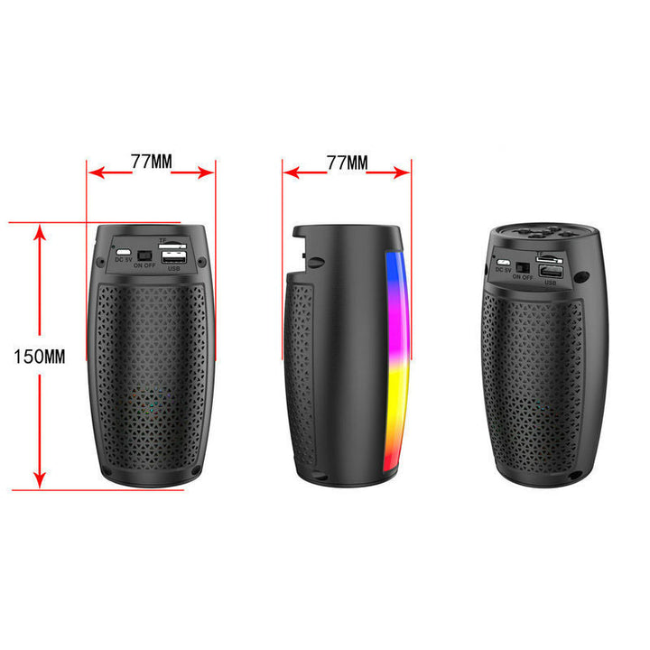 Women's Multifunctional Bluetooth Speaker with LED Light Effects Bowlift