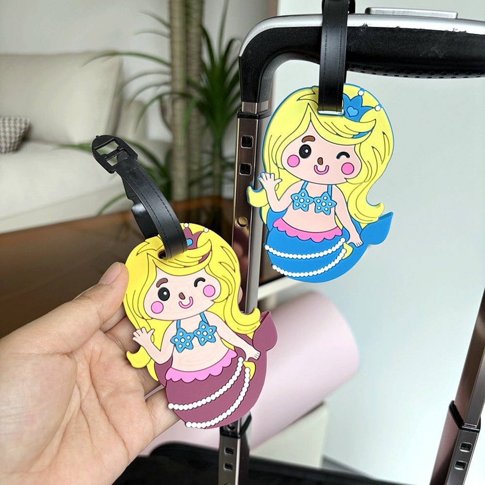 Mermaid-Themed Luggage Tag Bowlift