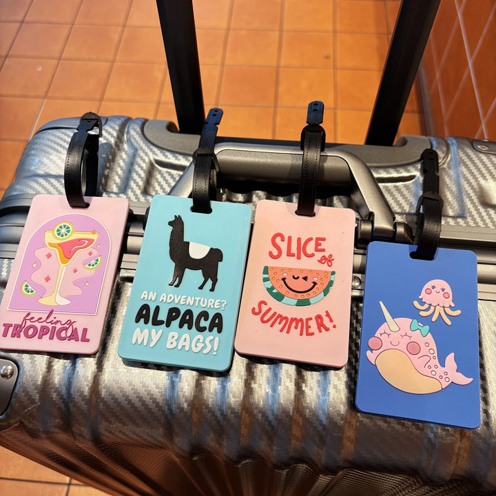 Adventure-Themed Luggage Identifier Bowlift