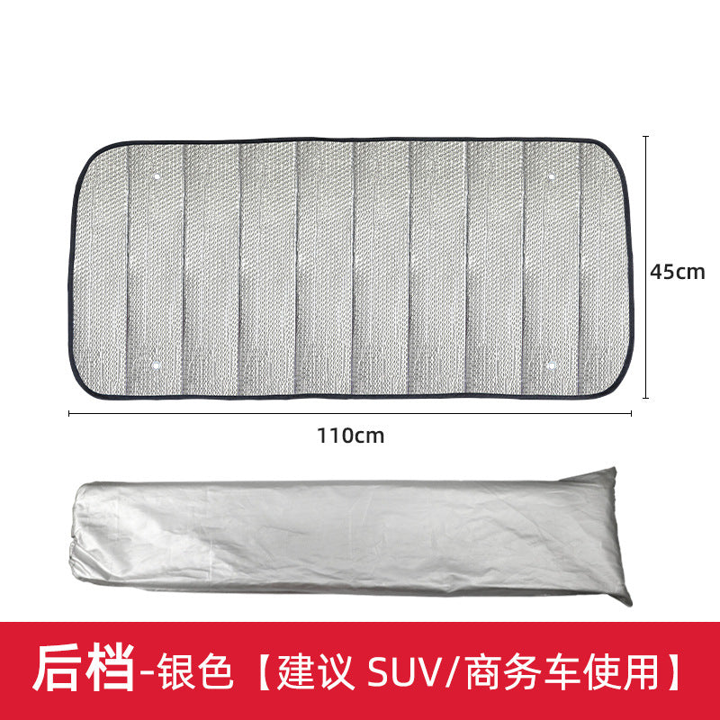 Unisex nan foldable car sunshade with reflective thermal insulation Bowlift