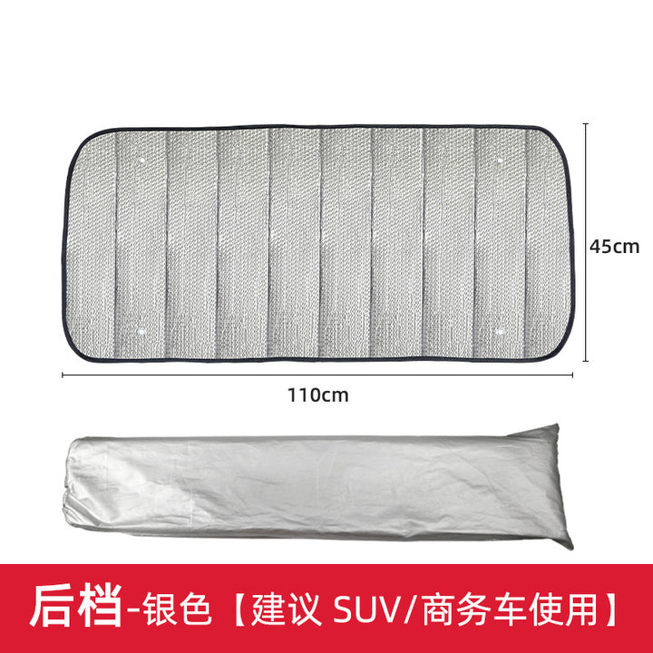 Unisex nan foldable car sunshade with reflective thermal insulation Bowlift