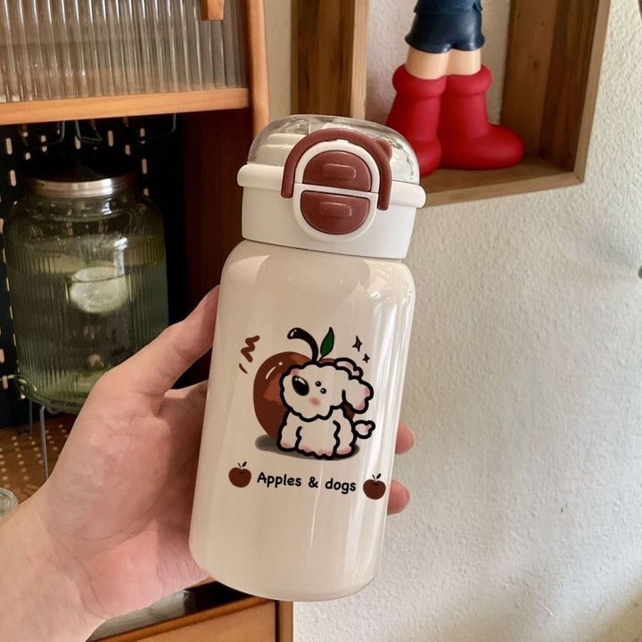 Women's practical drinking bottle with playful animal design Bowlift