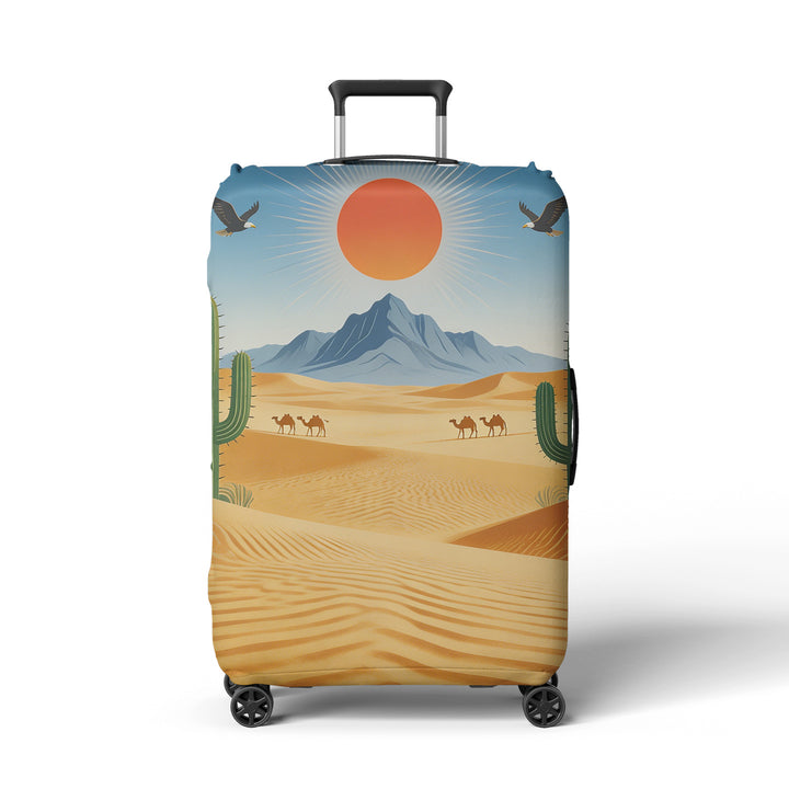 Women's suitcase cover with atmospheric landscape design Bowlift