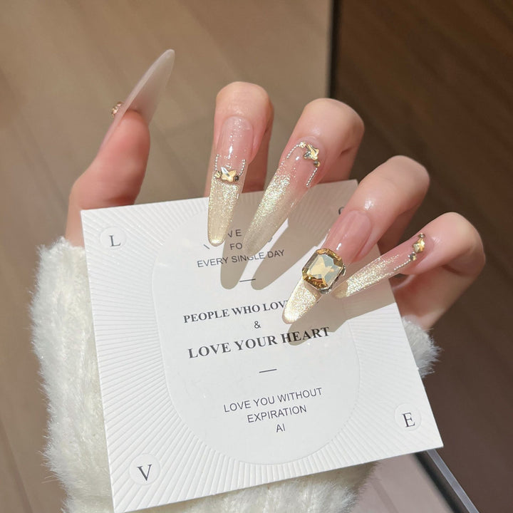 Stylish Stiletto Press-On Nail Extensions Bowlift