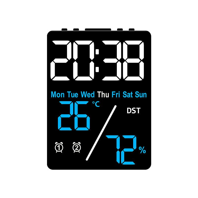 Digital Multifunction Alarm Clock with Hygrometer and Temperature Display Bowlift