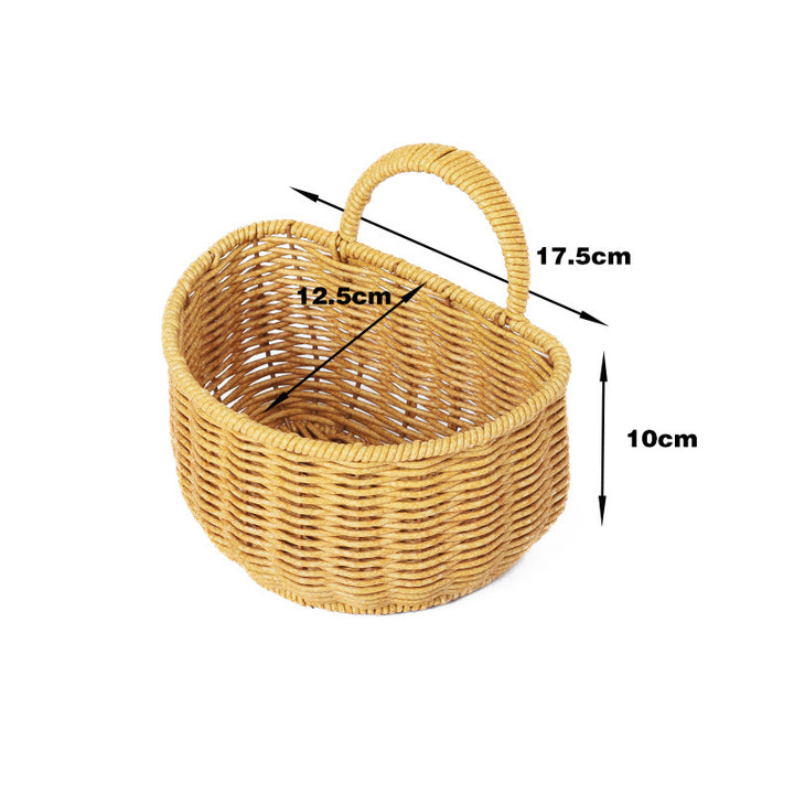 Handwoven Rectangular Storage Basket Bowlift
