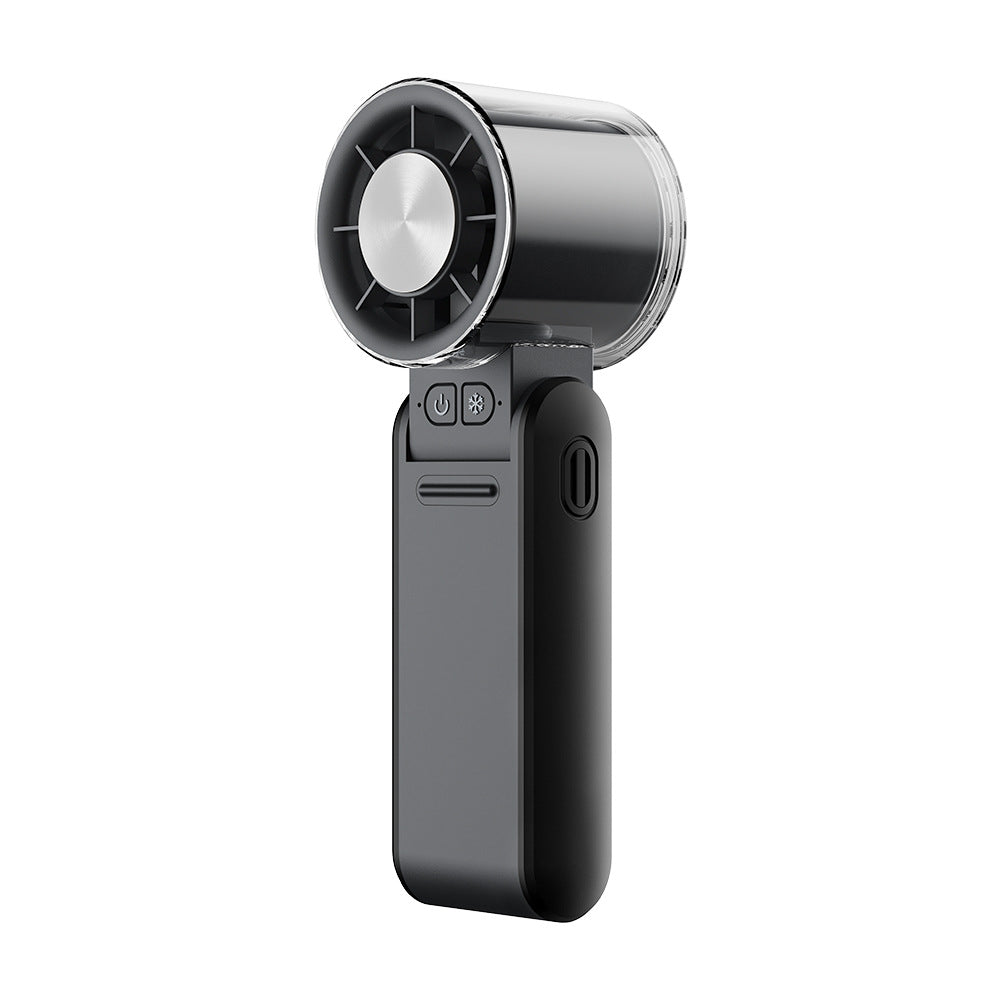 Women's Portable Mini Fan with USB Charging Function and LED Display Bowlift