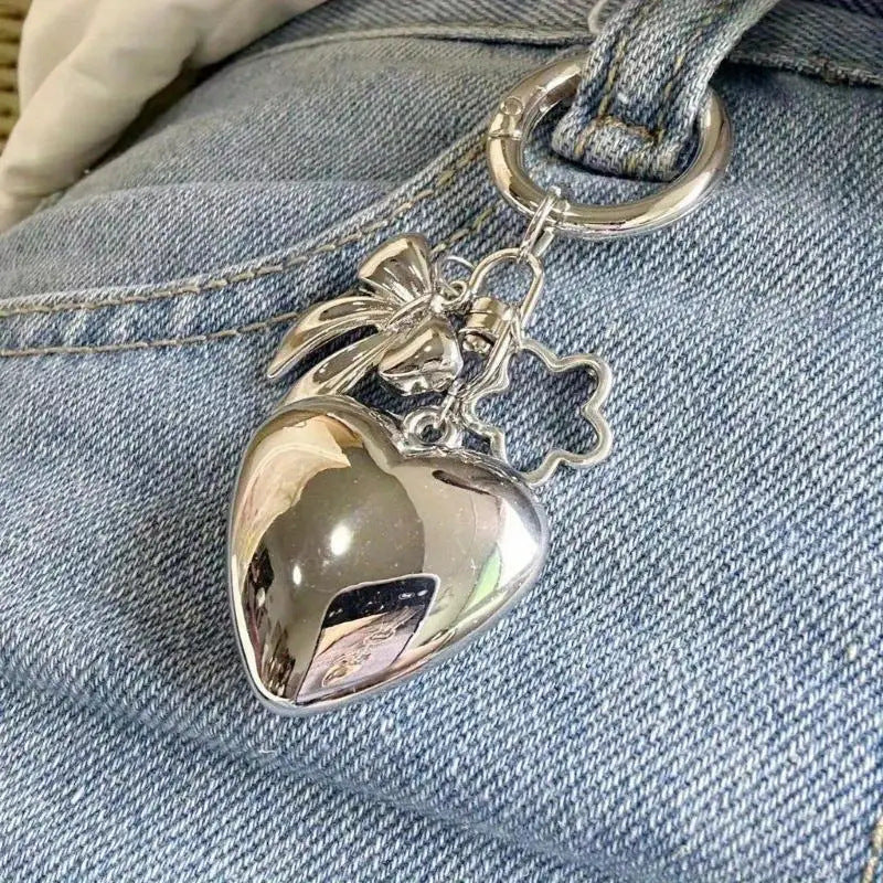 Metallic Charm Keychain Bowlift