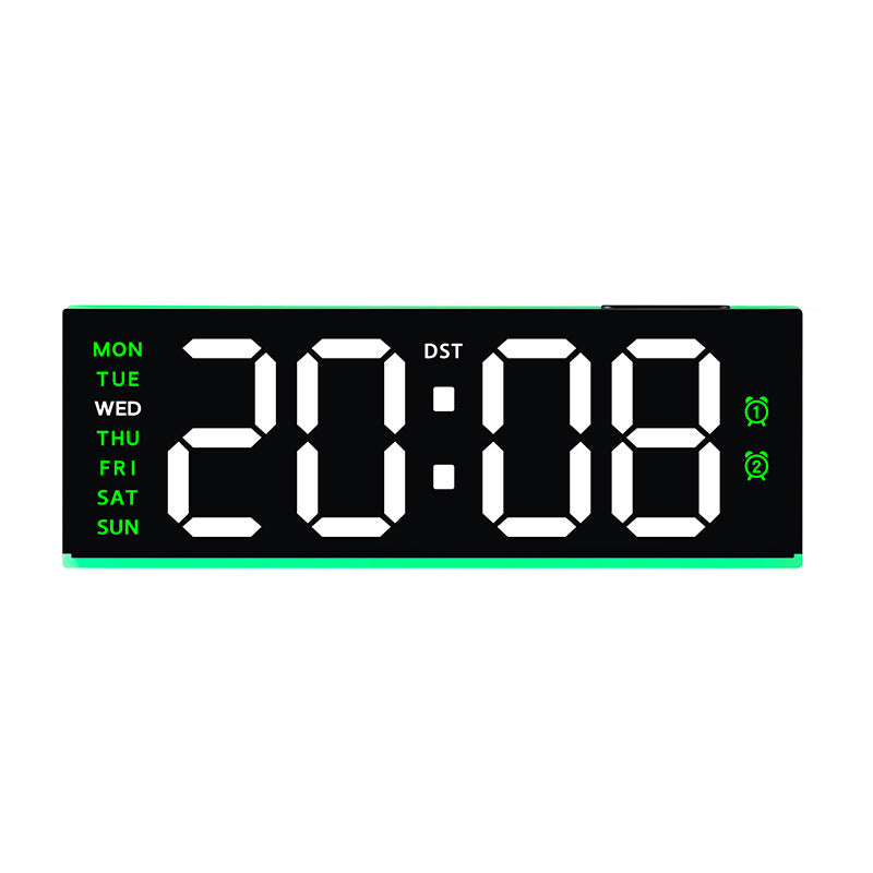 Digital alarm clock with large LED display and dual alarm function Bowlift