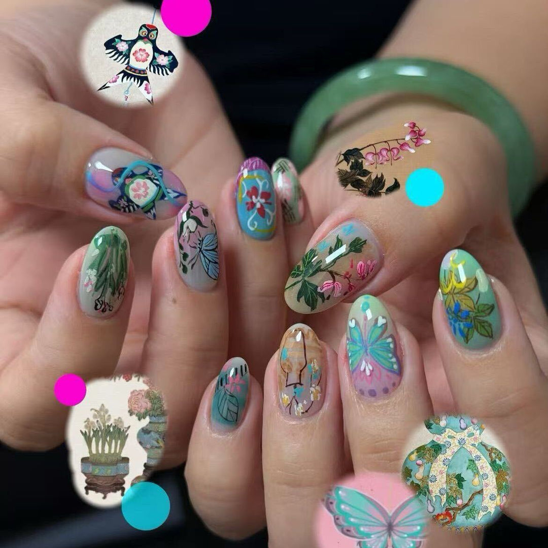 Artistic Press-On Nail Enhancements Bowlift