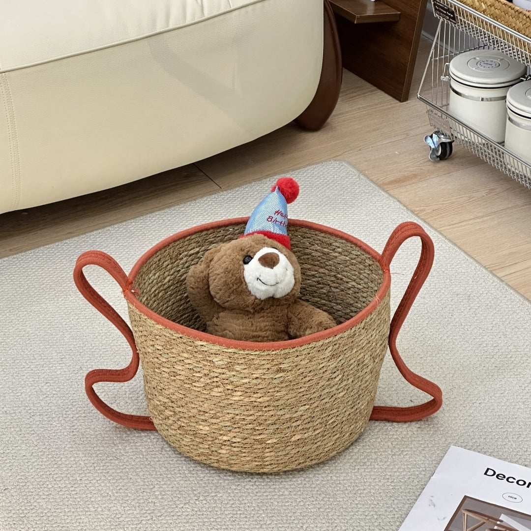 Handwoven Decorative Basket Made of Natural Materials Bowlift