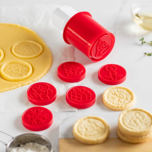 Funnier silicone cookie stamp with animal motifs Bowlift
