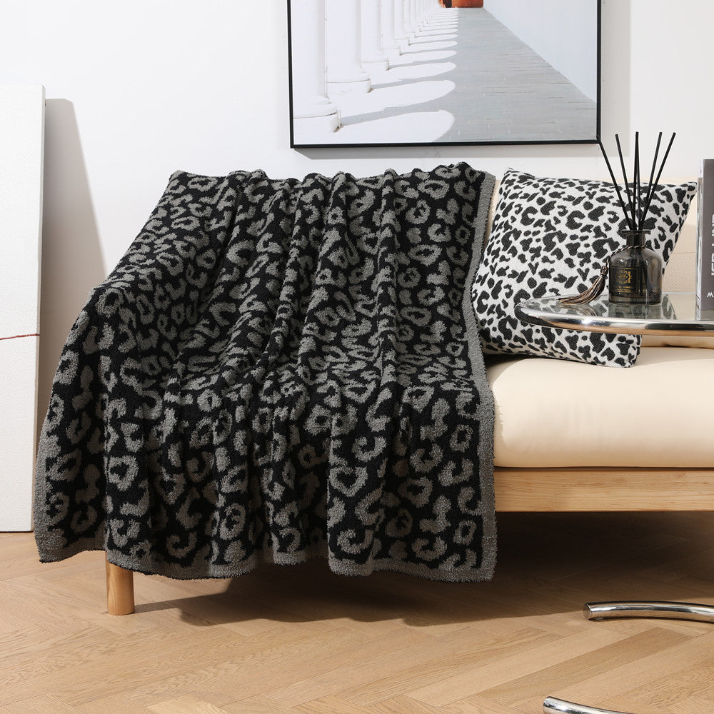 Luxury Leopard Print Throw Bowlift