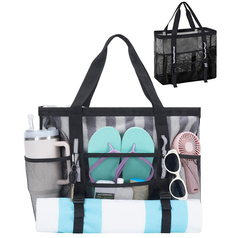 Multifunctional beach bag with mesh design Bowlift