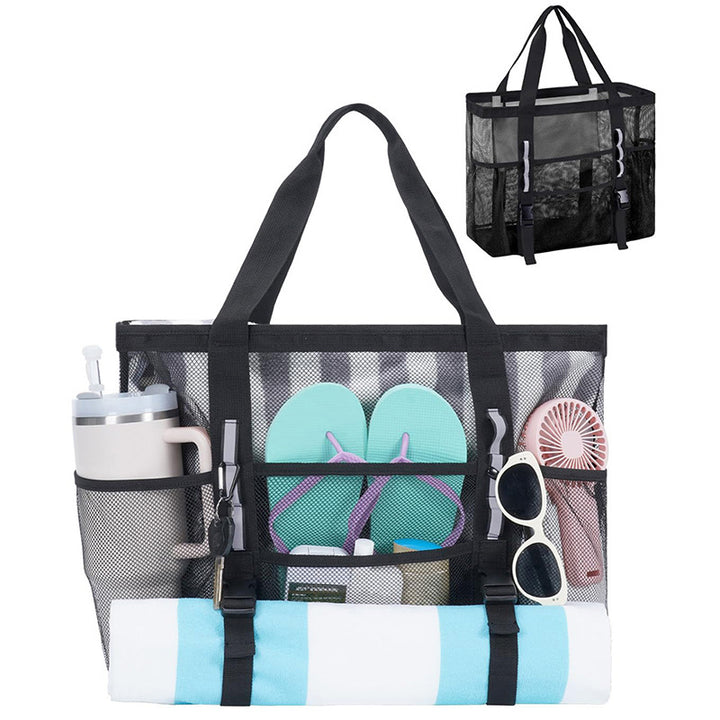 Multifunctional beach bag with mesh design Bowlift
