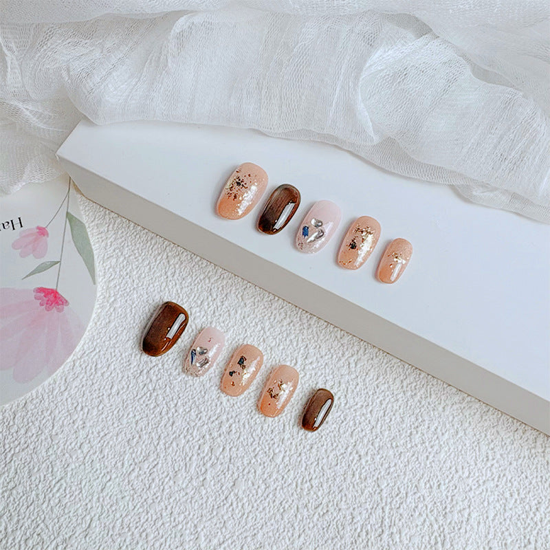Elegant French Tip Press On Nails Bowlift