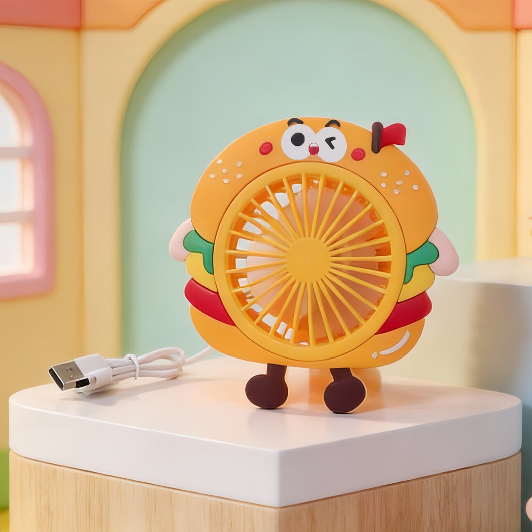 Ladies funny mini fan with cute design Bowlift