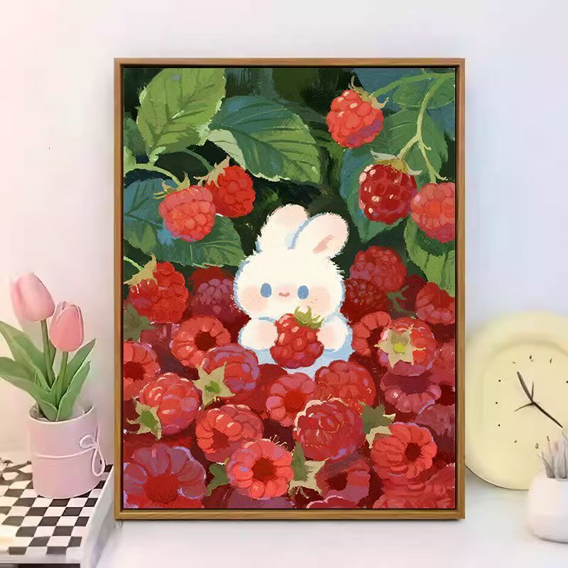 Cute Bunny-Themed Canvas Wall Art Bowlift