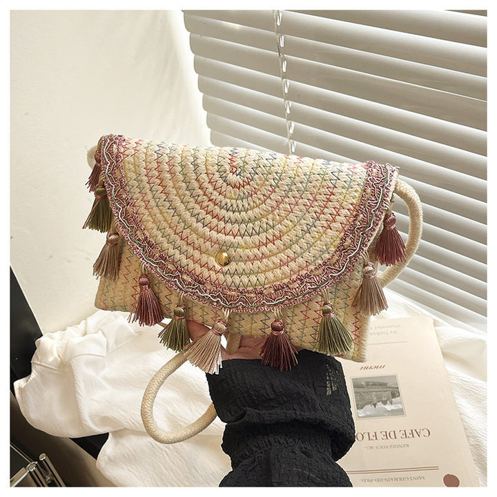 Bohemian Woven Clutch Bag Bowlift