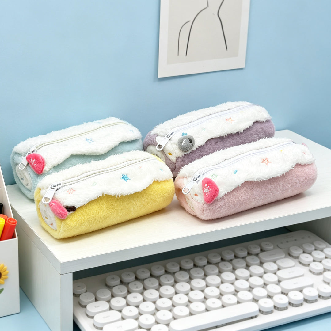 Plush Dessert-Themed Pencil Case Bowlift