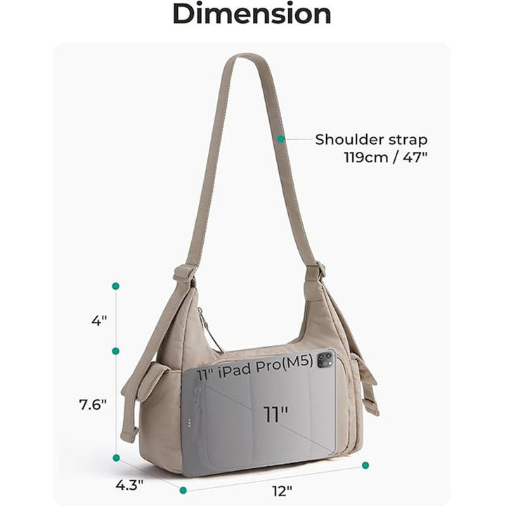 Fashionable shoulder bag with structured padding Bowlift
