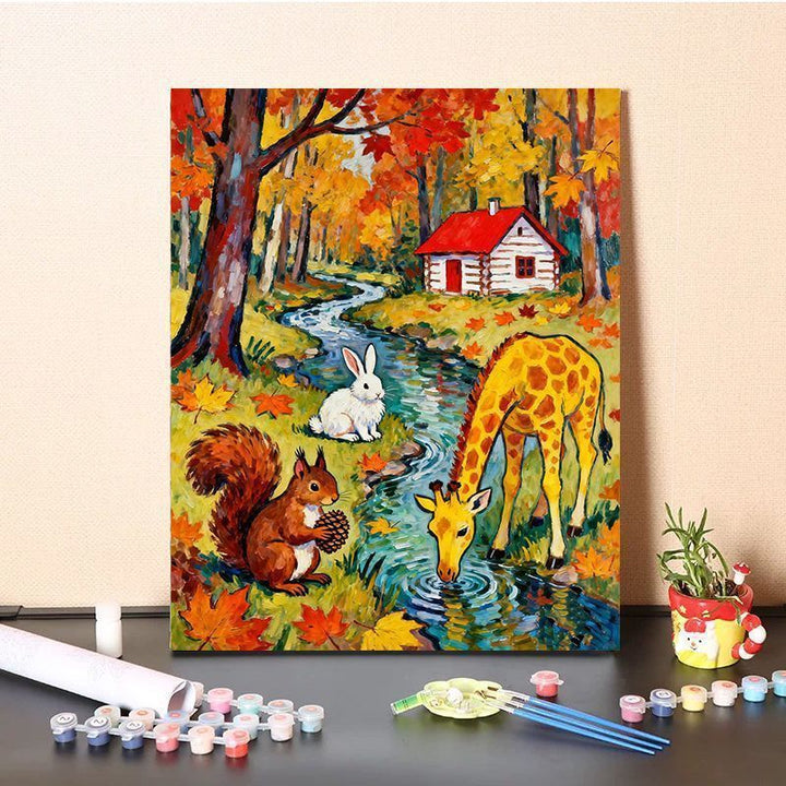 Vibrant Nature-Themed Paint by Numbers Art Kit Bowlift