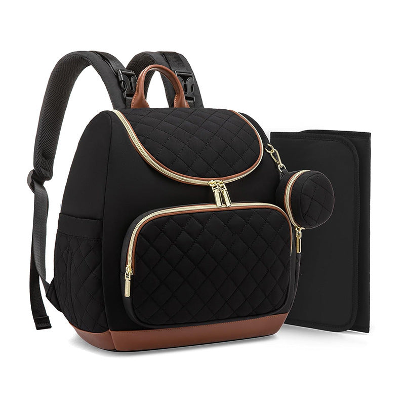 Elegant Quilted Backpack with Practical Compartments Bowlift