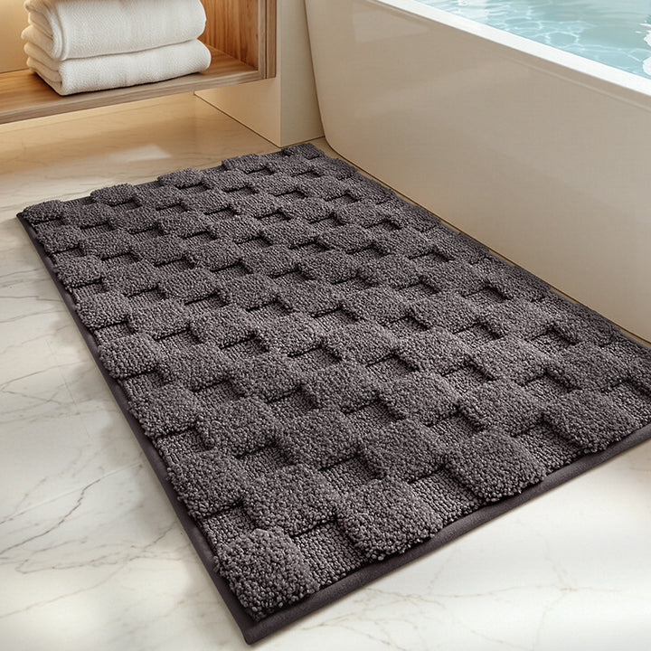 Textured Memory Foam Bath Mat Bowlift
