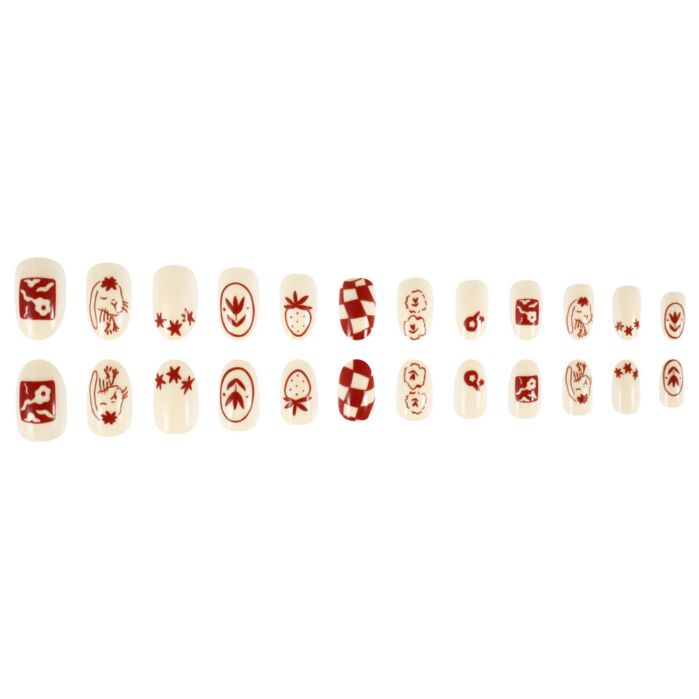 Artistic Themed Press-On Nail Set Bowlift