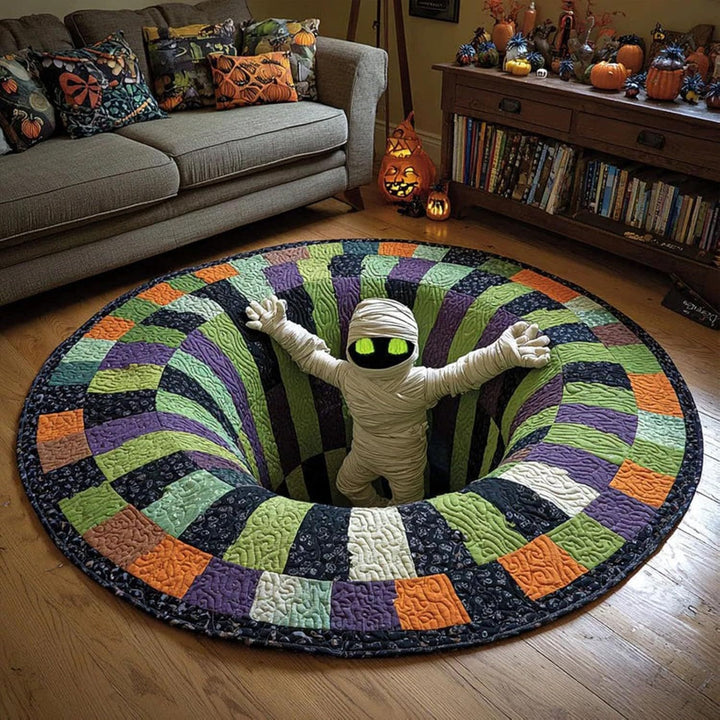 Ghost-Themed Decorative Area Rug Bowlift